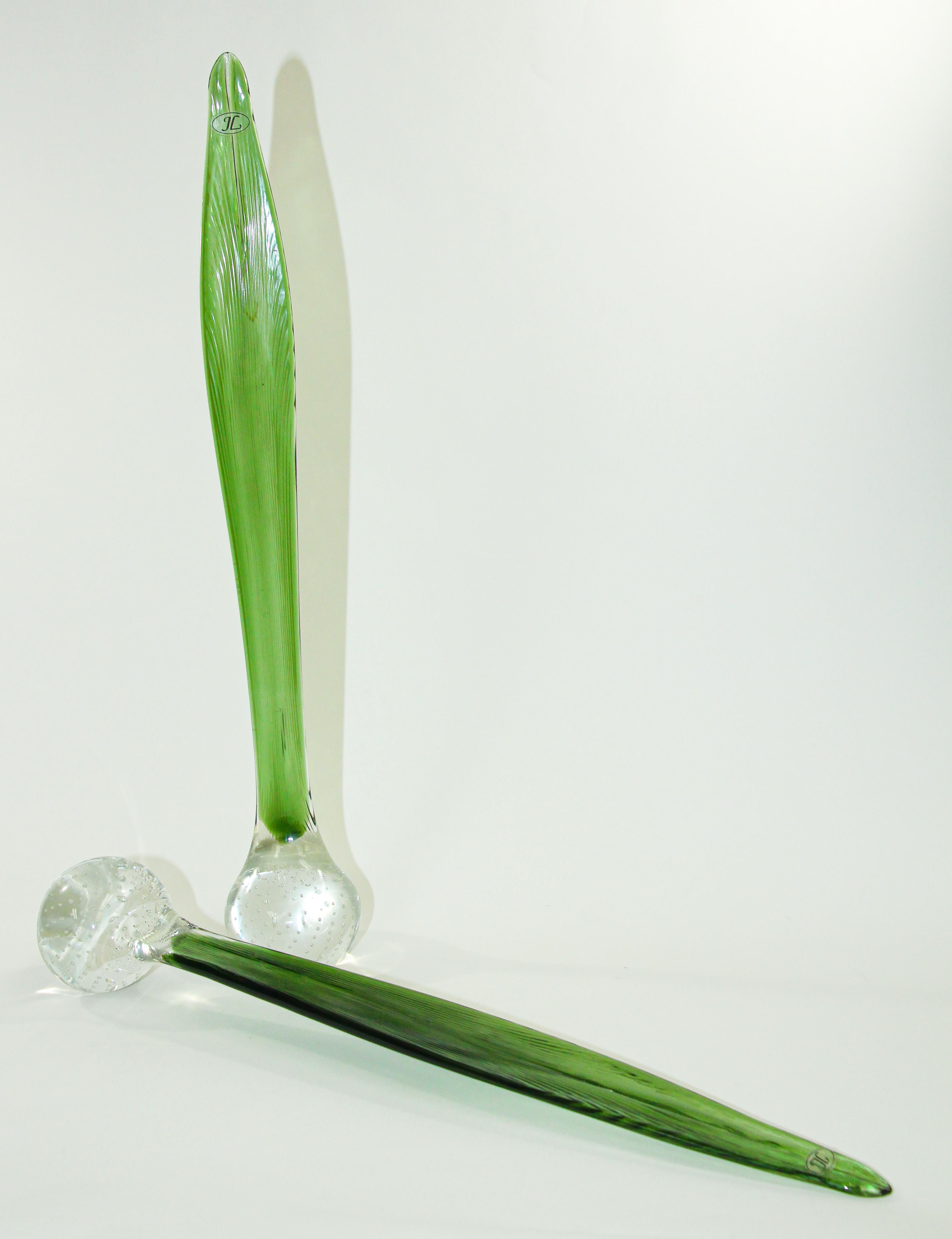 JL Finland Jaakko Liikanen Modern Art Glass Pieces 1