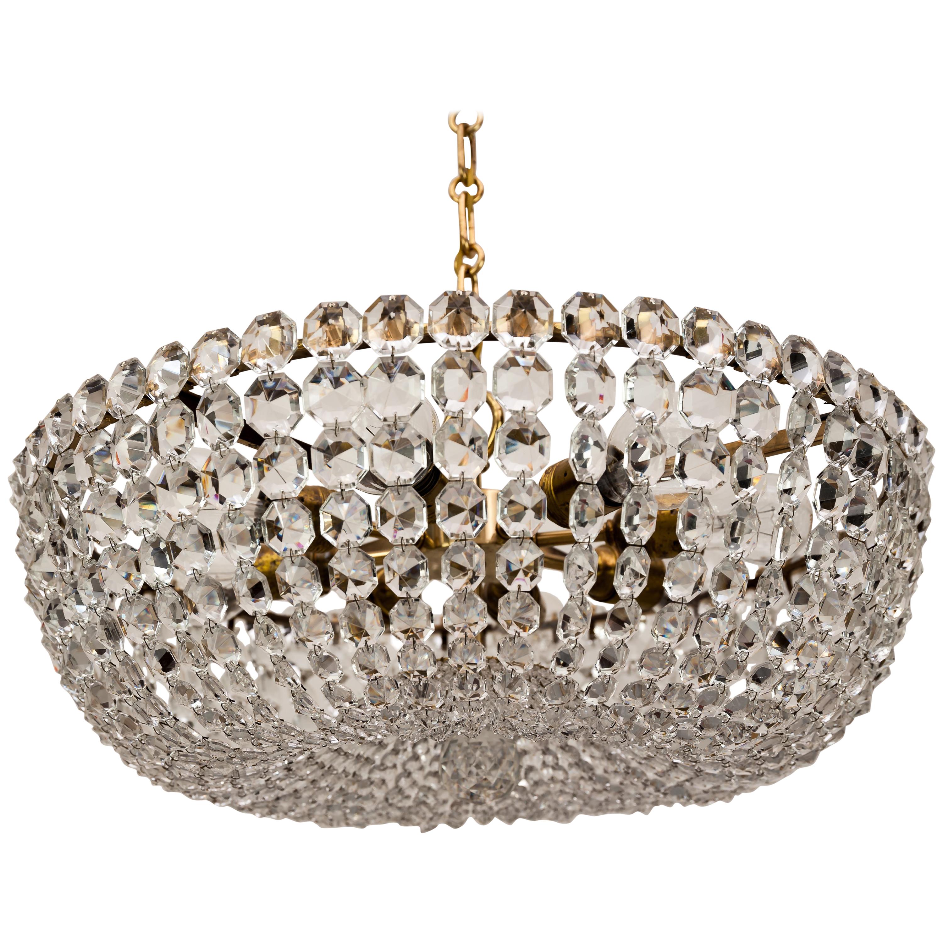 J.L Lobmeyr chandelier around 1950s ( Signed )