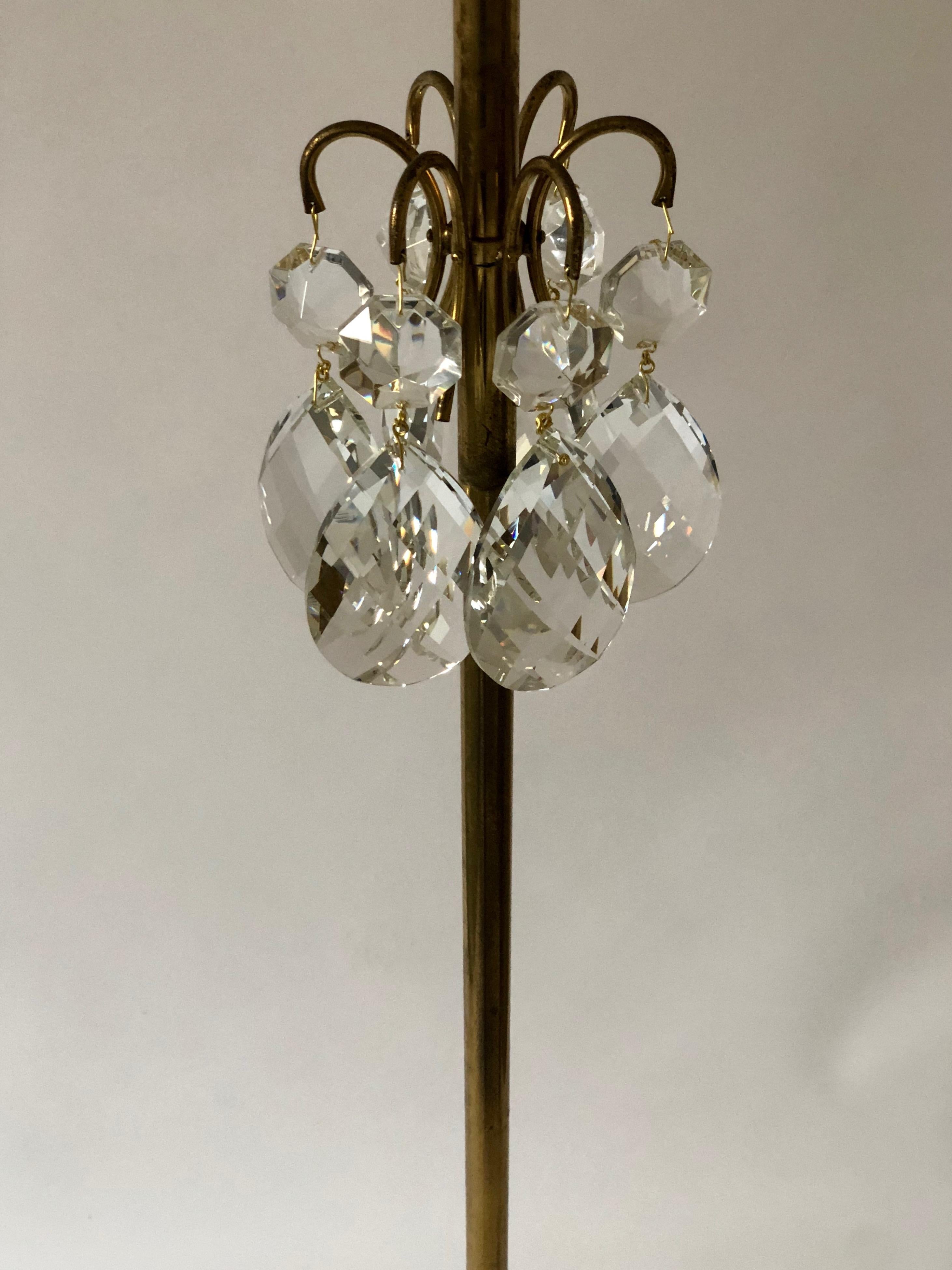 J. & L. Lobmeyr Floor Lamp in Hollywood Regency Style, 1950s In Good Condition For Sale In Vienna, Austria