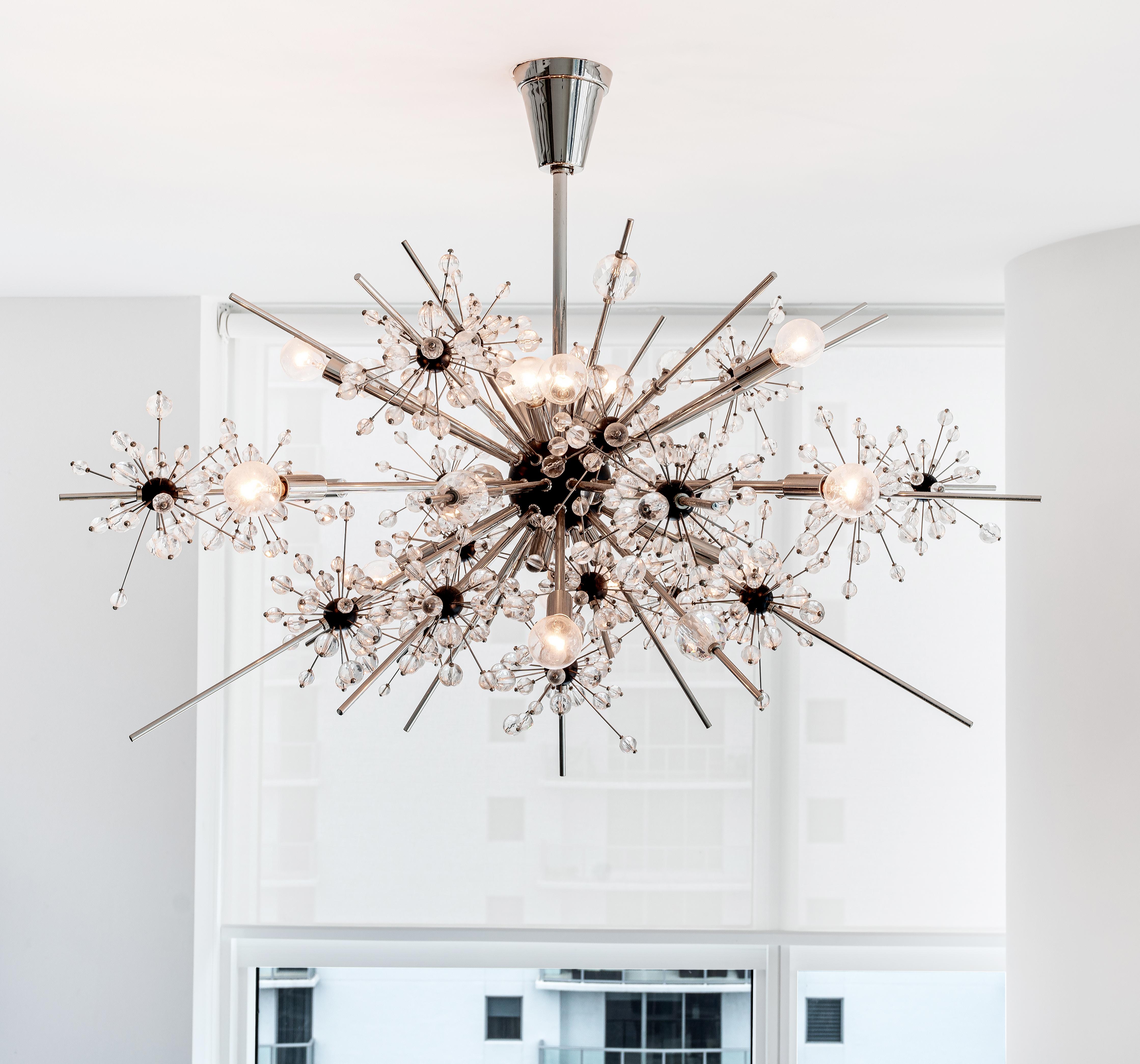 Modern J.L. Lobmeyr Hans Harold Rath Metropolitan Opera Chandelier, Austria