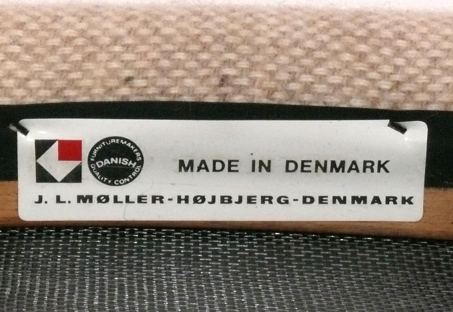 Mid-20th Century JL Moller Teak Danish Modern Model 71 Dining Chairs - Set of Six Reupholstered