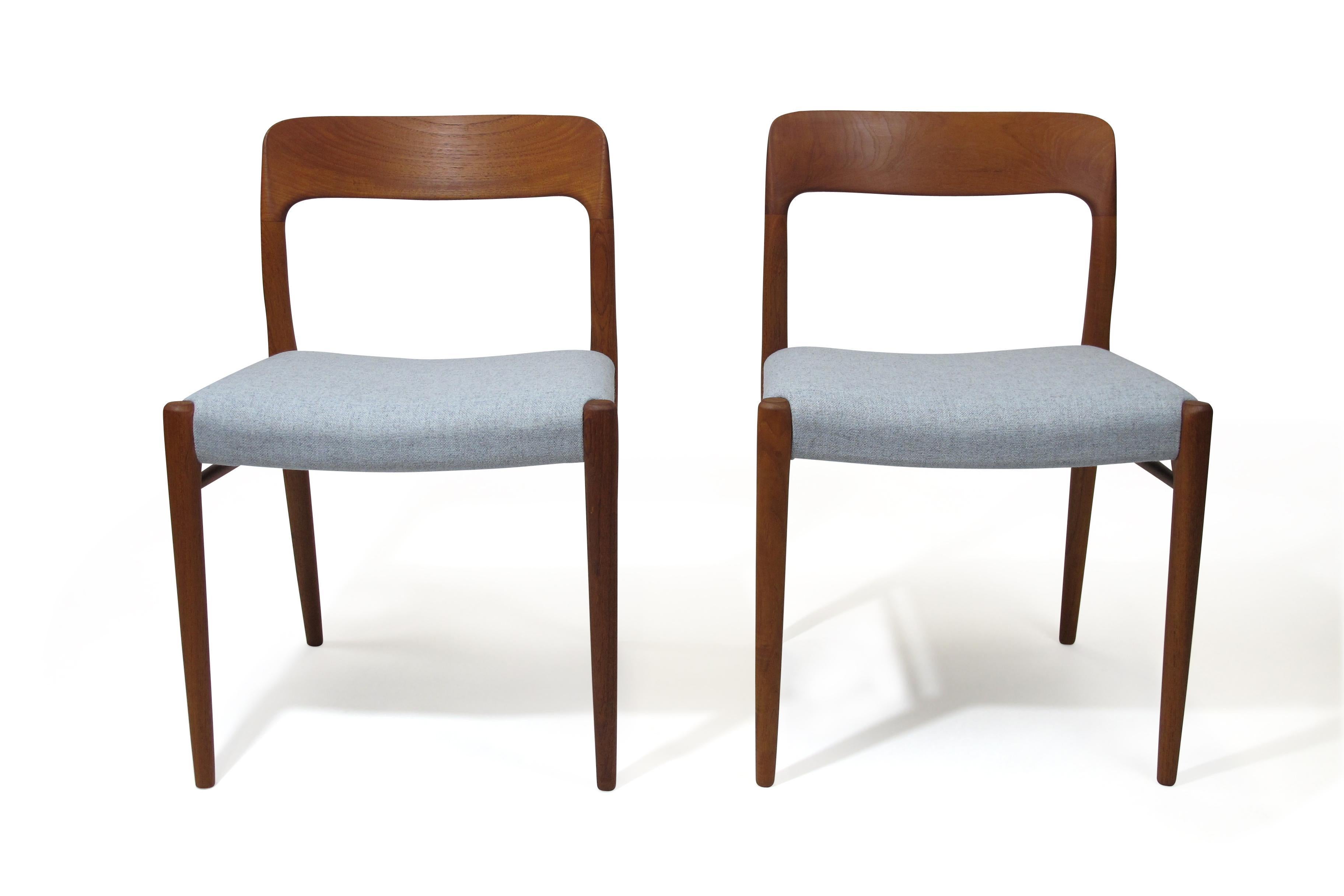 Scandinavian Modern JL Moller Teak Dining Chairs