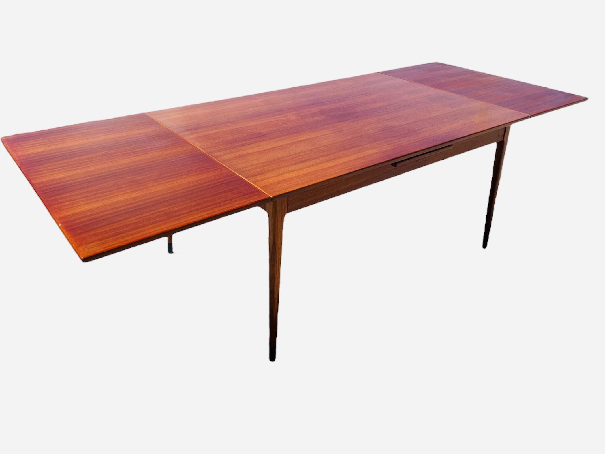 20th Century JL Niels Moller Extendable Teak Dining Table with Original Invoice 1964, No. 9C