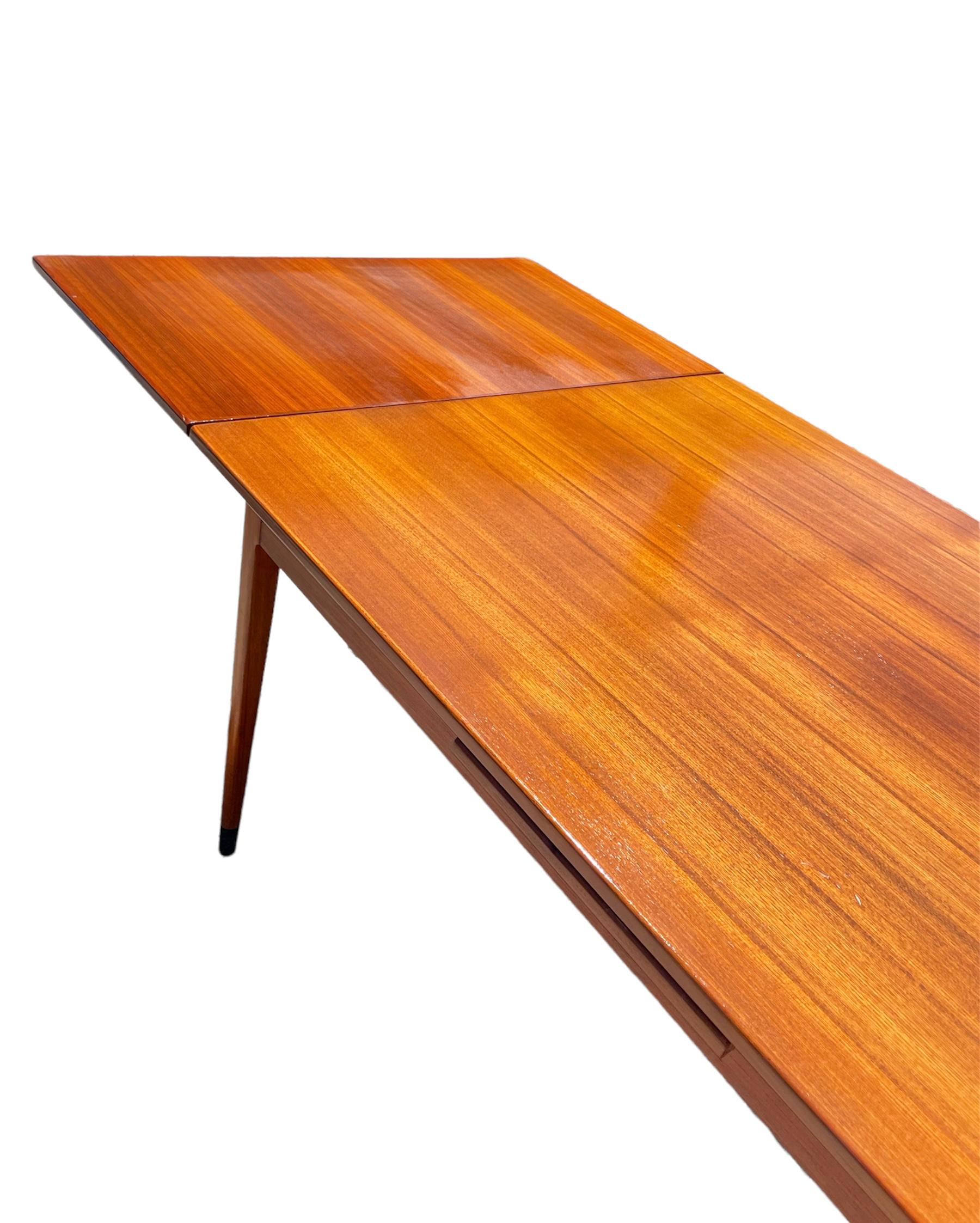 JL Niels Moller Extendable Teak Dining Table with Original Invoice 1964, No. 9C 2