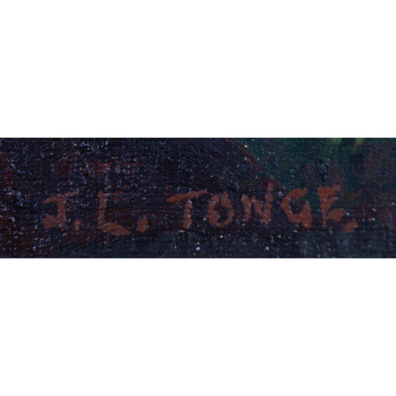 J.L. Tonge - 20th Century Oil, Bridge in the Mountains For Sale 1