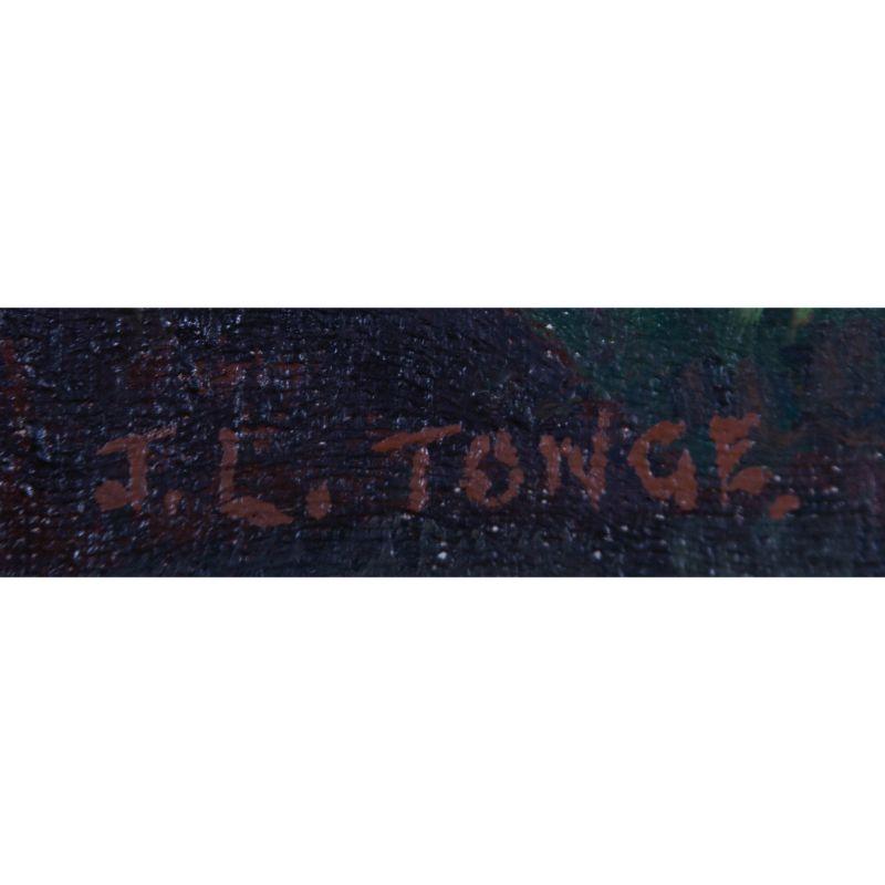 J.L. Tonge - Olio del XX secolo, Ponte sulle montagne in vendita 4