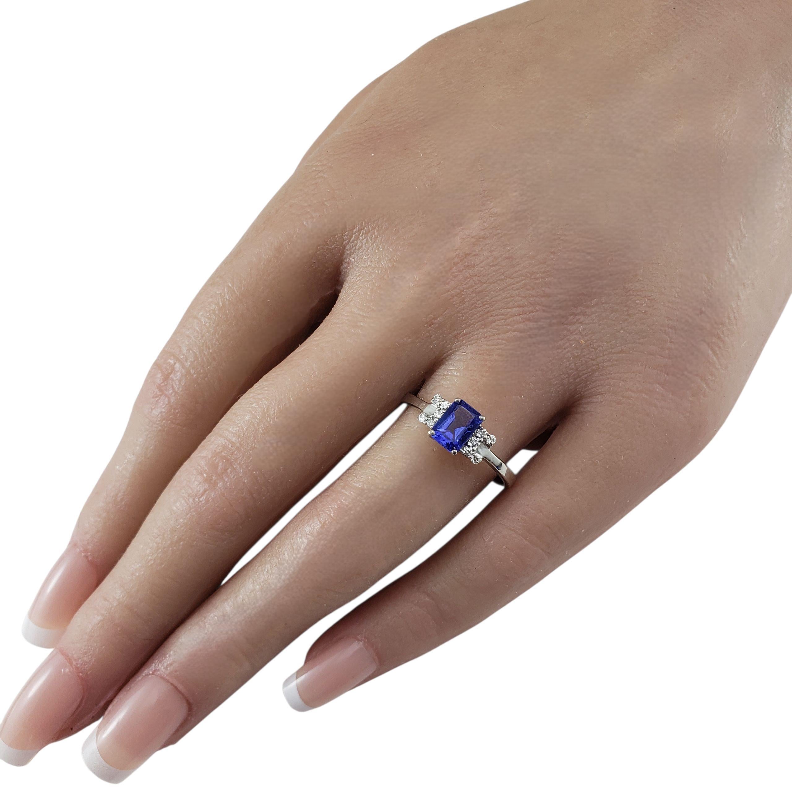 JLJ Anello di platino con tanzanite e diamanti misura 9,25 #23313 in vendita 1