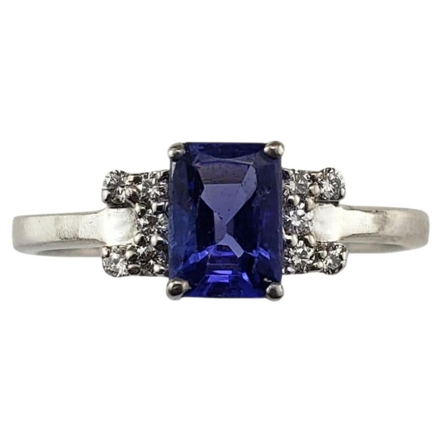 JLJ Bague en platine Tanzanite et diamant Taille 9.25 #23313