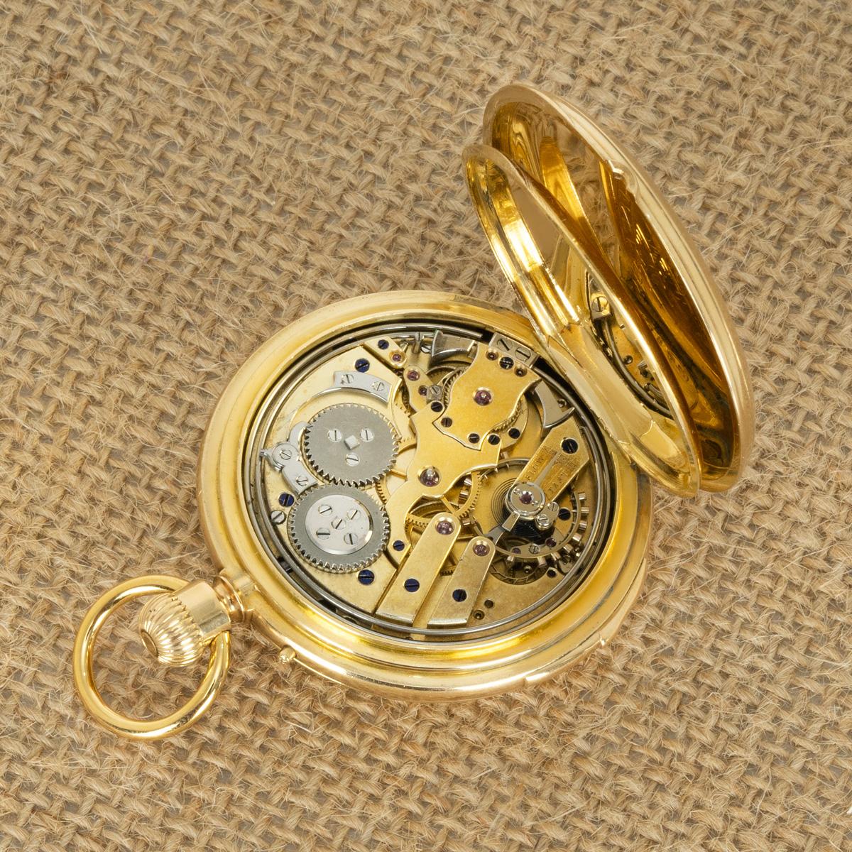 J.M. Badollet & Cie. A Gold and Enamel Half Hunter Pocket Watch C1880 For Sale 4
