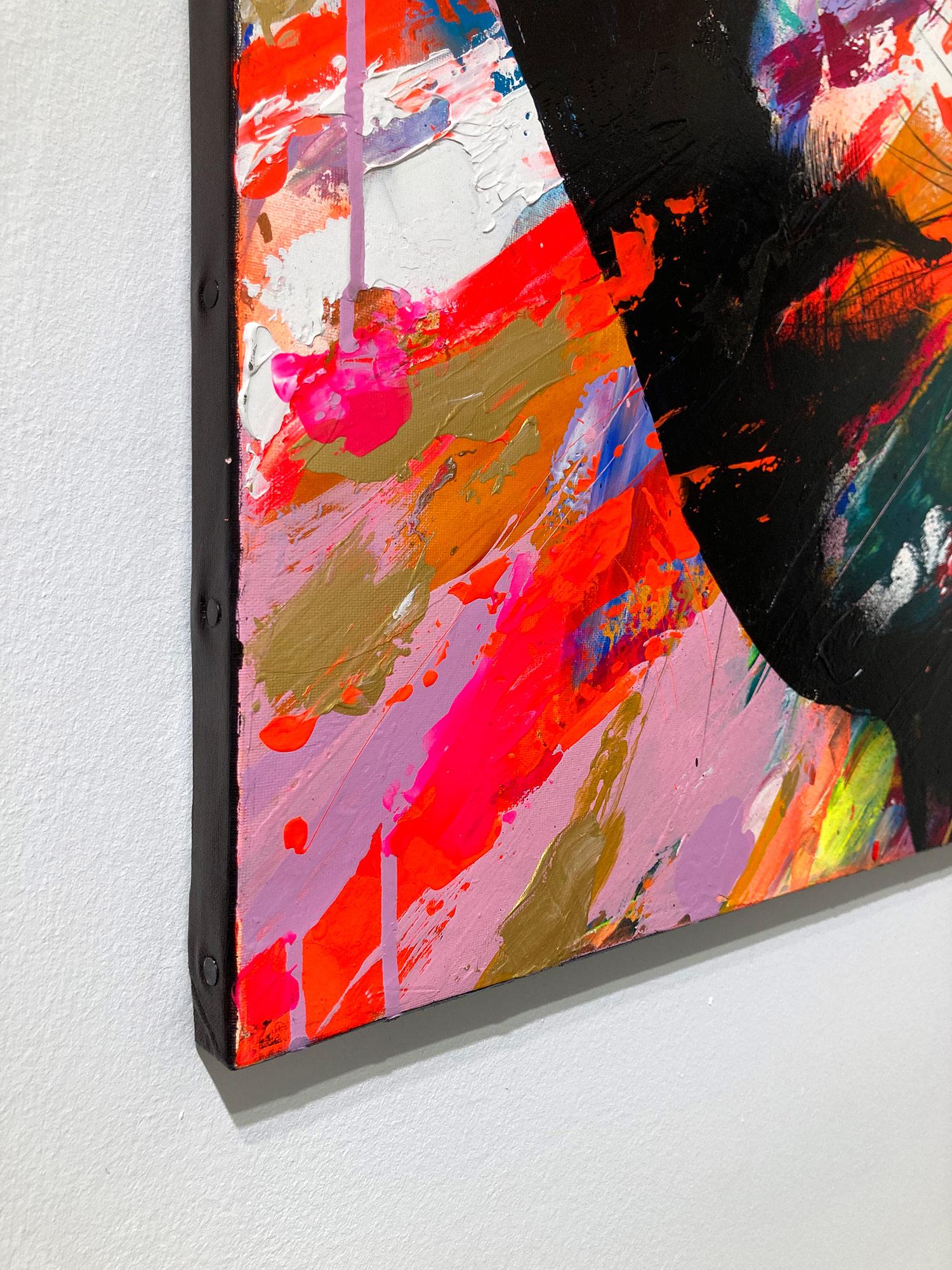 “Comme un Rayon de Lumière” Like a Ray of Light, Colorful, Abstract Street Art For Sale 7