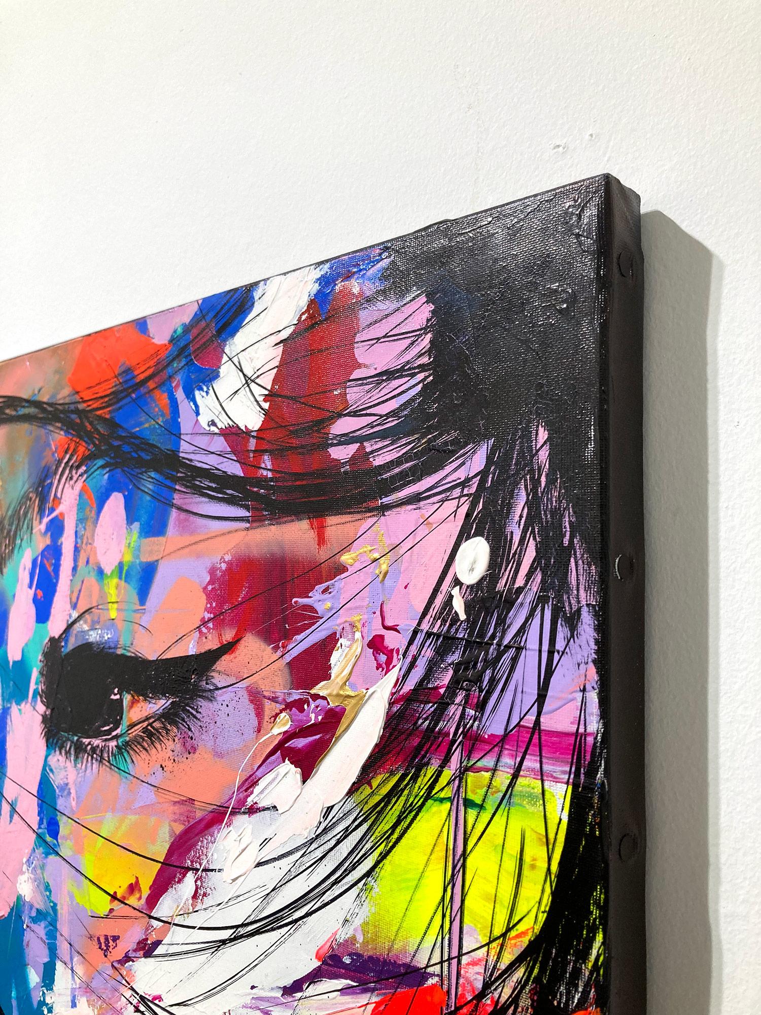 “Comme un Rayon de Lumière” Like a Ray of Light, Colorful, Abstract Street Art For Sale 9