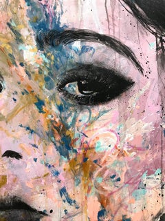 “Le Grandiose" The Grandiose, Colorful Street Art Pop Abstract on Canvas