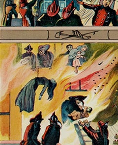 "Fire and Police Department Record, " Chromolithograph by J.M. Vickroy & Co