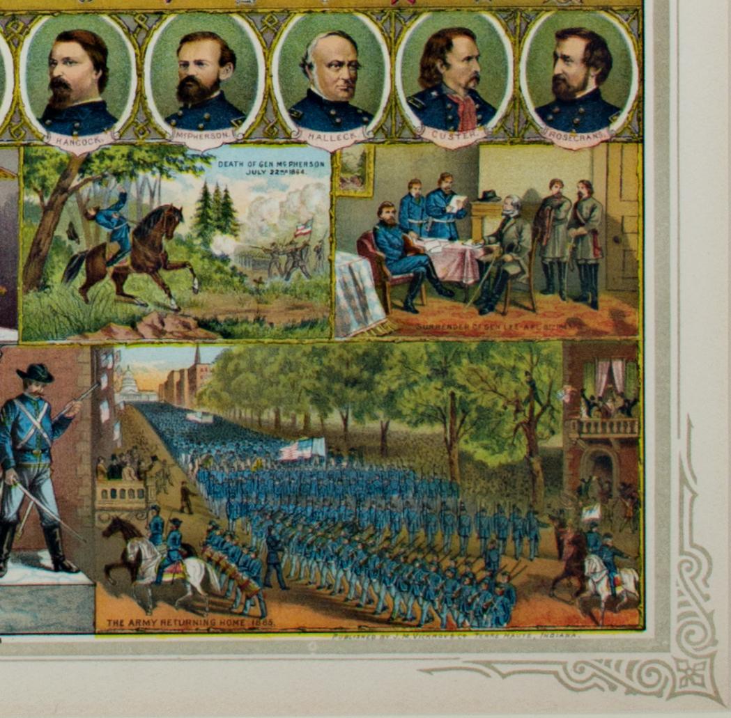 'Registro de Cuentas del Gobierno y Registro de Guerra' cromolitografía original en venta 5
