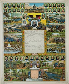 'Government Accounts Registry & War Record' original chromolithograph