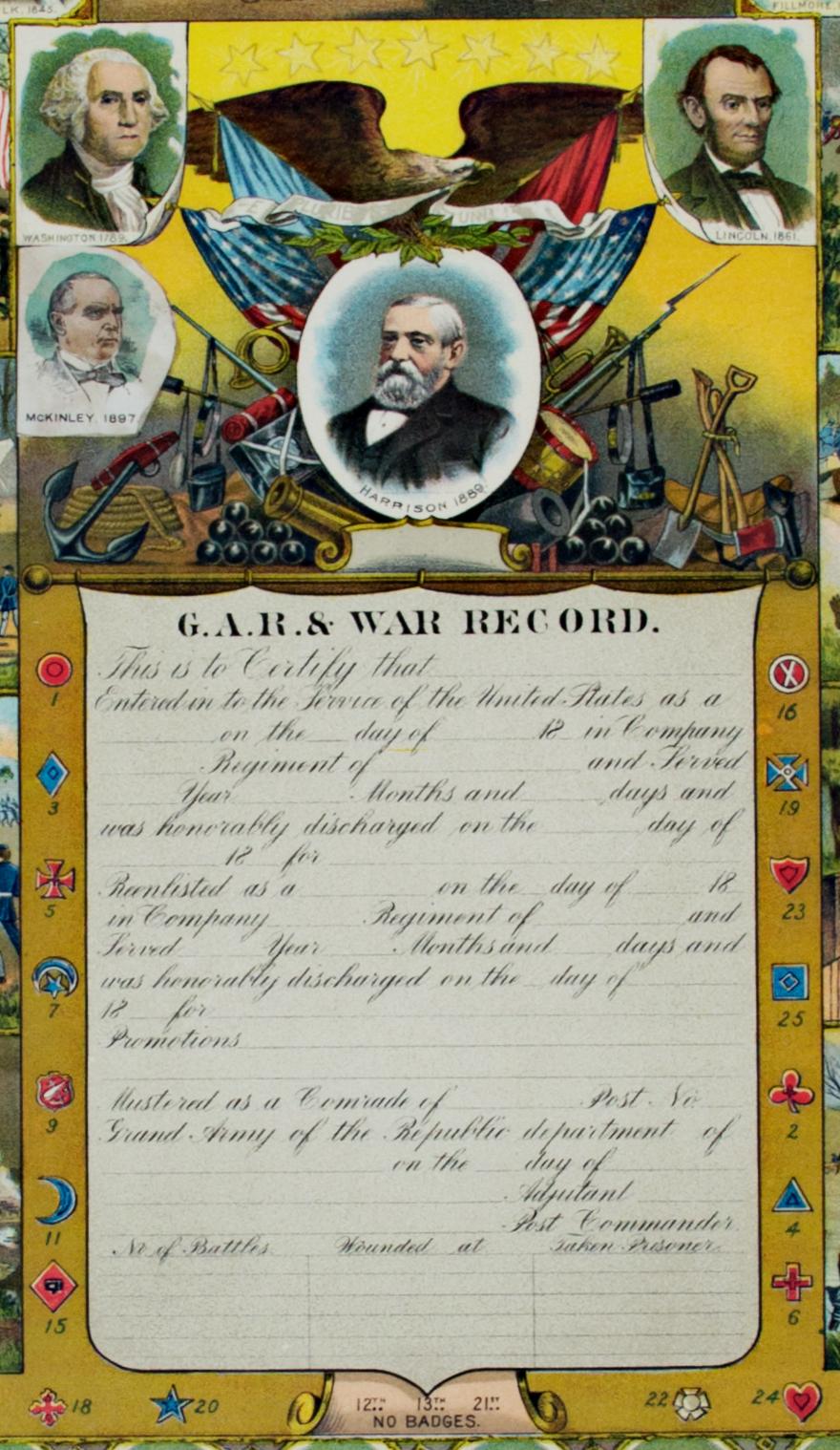 'Registro de Cuentas del Gobierno y Registro de Guerra' cromolitografía original - Print Otro estilo de arte de J.M. Vickroy & Co.