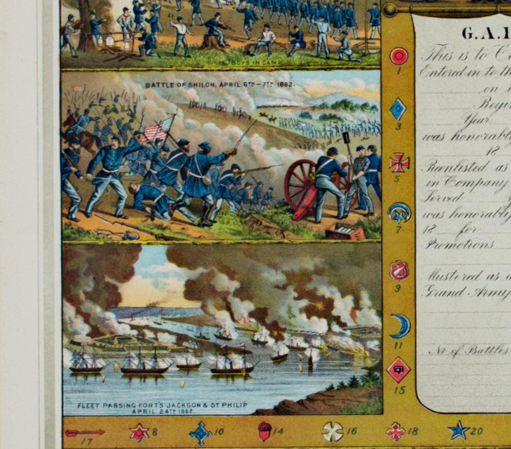 'Registro de Cuentas del Gobierno y Registro de Guerra' cromolitografía original en venta 2