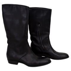 J.M. Botas vintage de cuero negro para mujer de A. Weston, talla 38, Francia