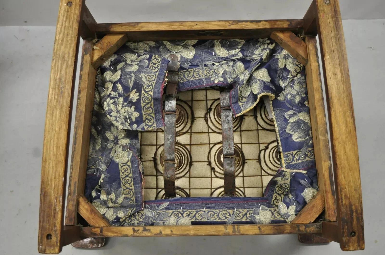 J.M. Young & Son antica sedia a dondolo Mission Arts & Crafts in Oak in vendita 4