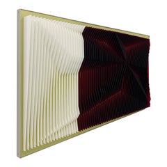 Glass of Red Wine, Mixed Media Wall Sculpture