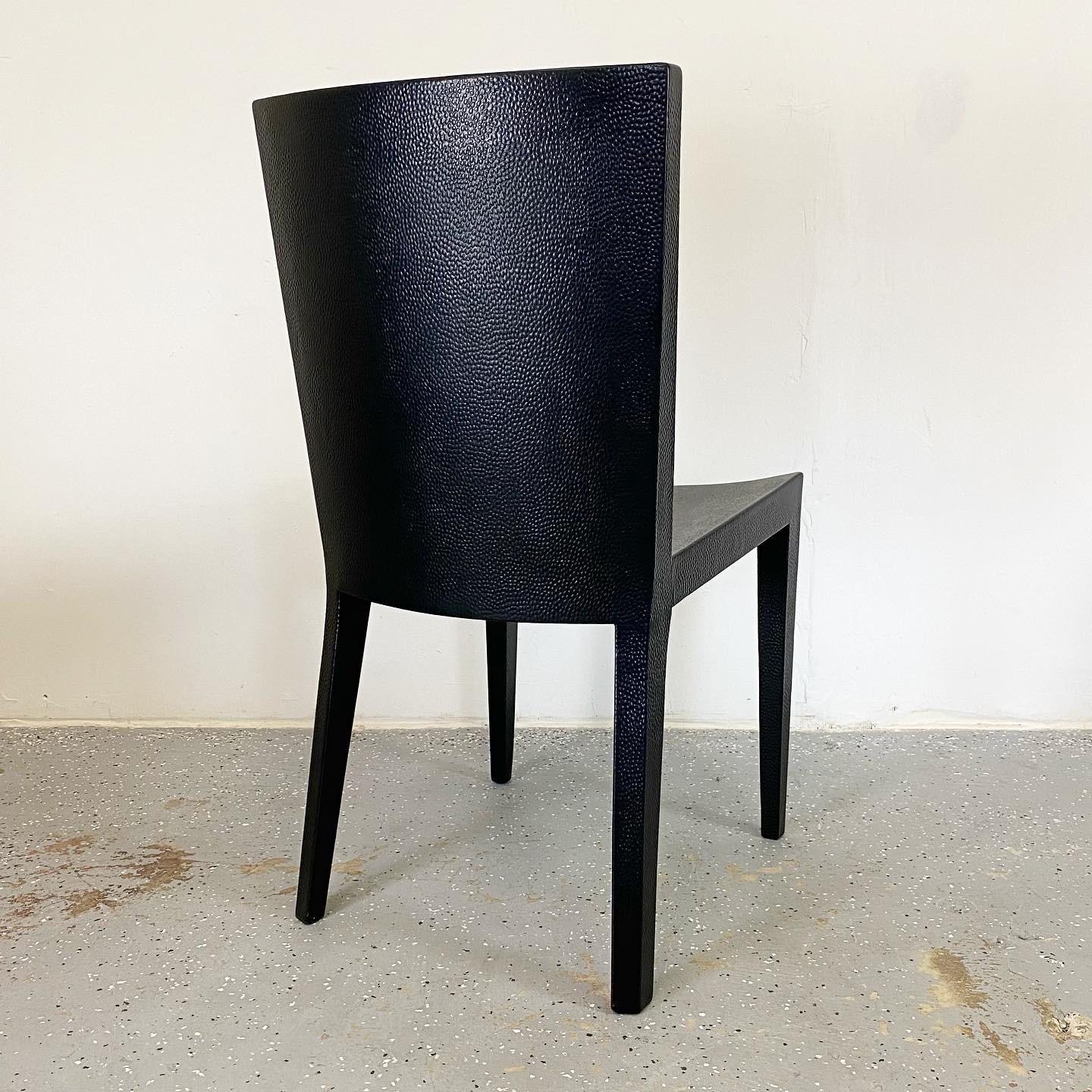 Late 20th Century JMF Dining Chairs by Karl Springer, Set of 6 For Sale