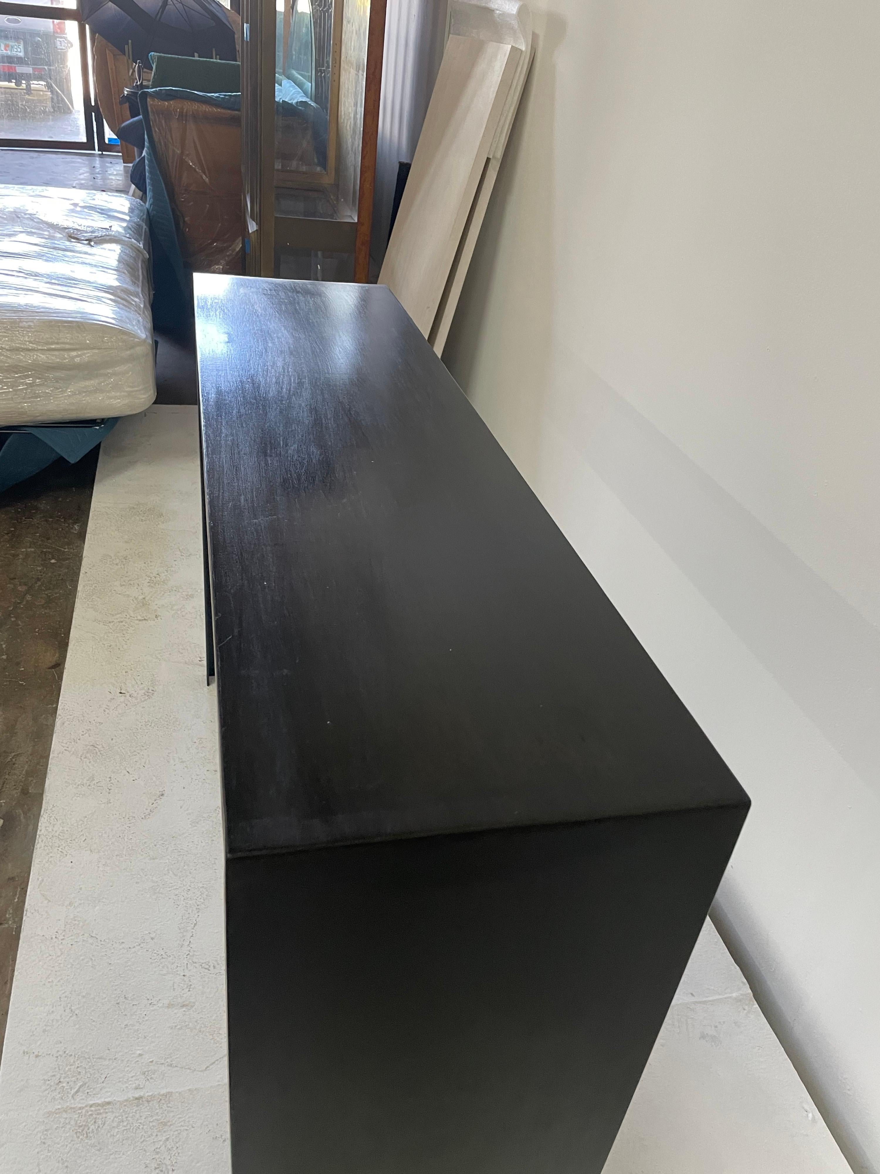 JMF Style Blackened Iron Console For Sale 2