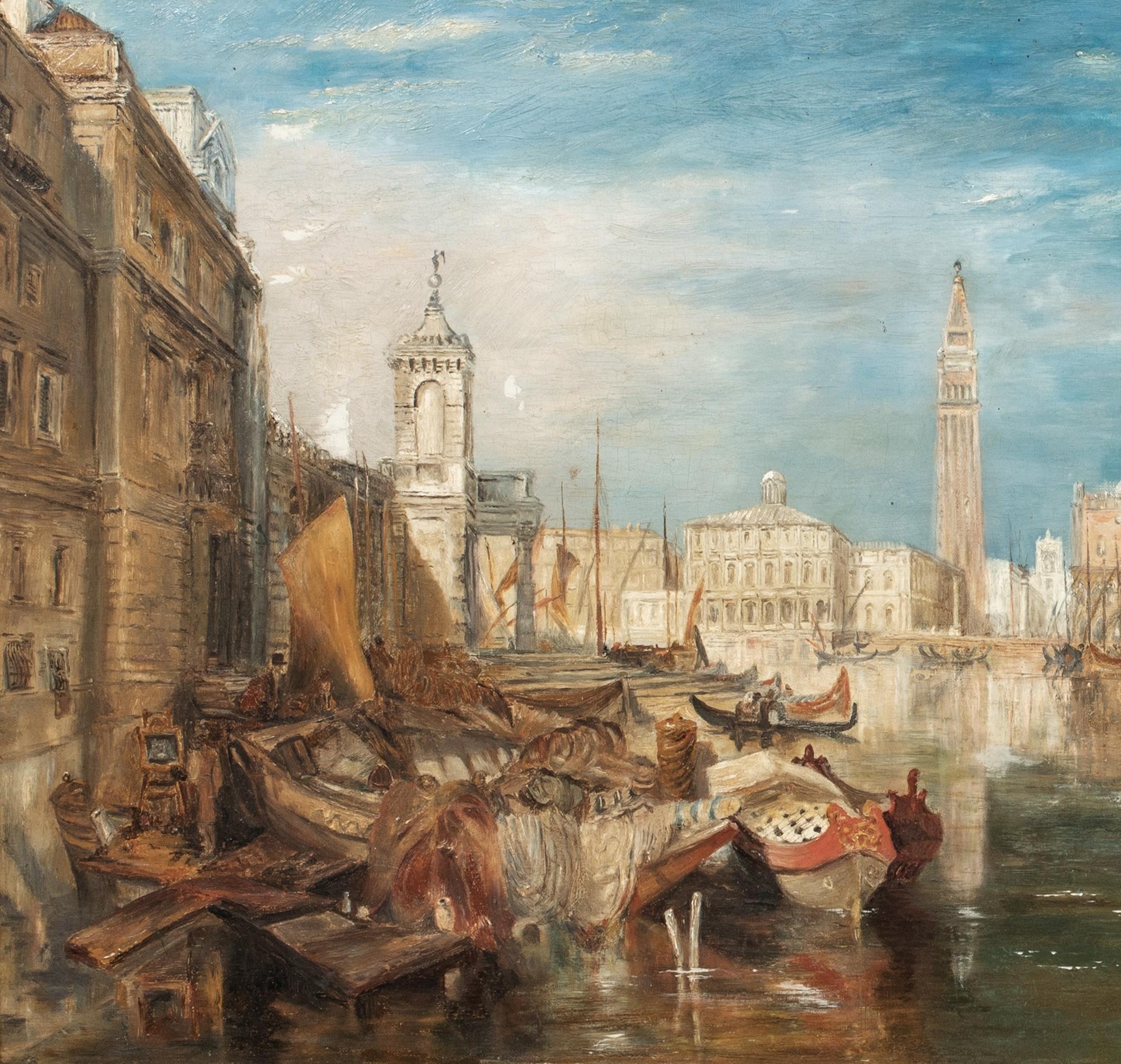 View Of Venice, 19th Century  School of Joseph Mallord William Turner  - Gray Portrait Painting by J.M.W. Turner