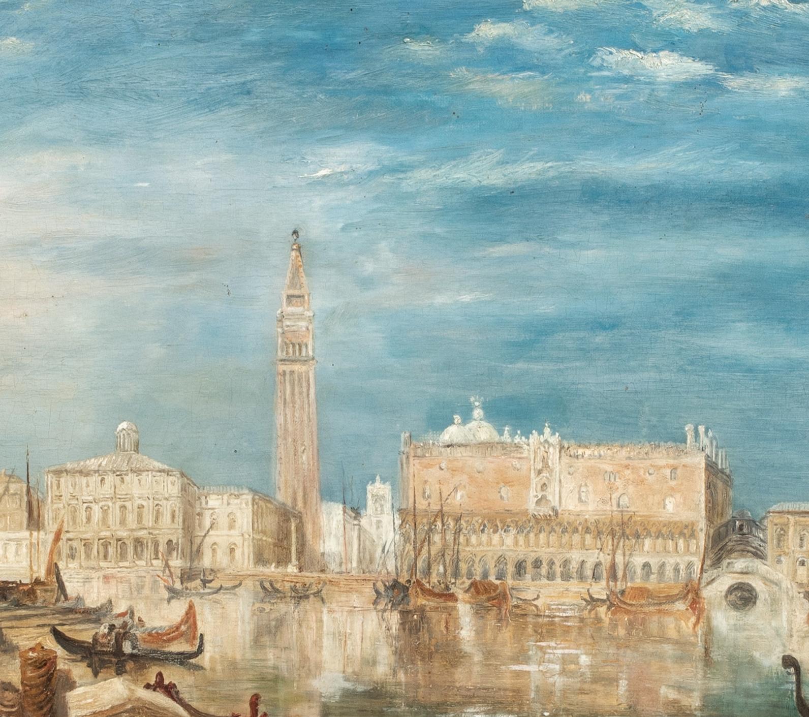 View Of Venice, 19th Century

School of Joseph Mallord William Turner (1775-1851)

Large 19th Century view of Venice, oil on canvas after JMW Turner. Good quality large scale work typical of the the work of Turner most likely to be from the artists