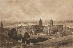 J.M.W. Turner (1775-1851) and C. Turner - Etching, London from Greenwich