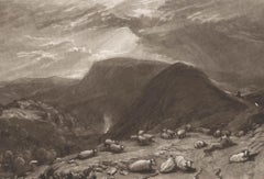 J.M.W. Turner (1775-1851) and R. Dunkarton (1744-1815) - Etching, Hind Head Hill