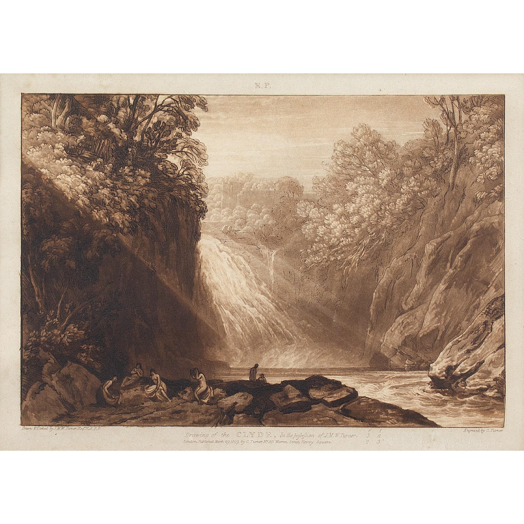 JMW Turner & Charles Turner, Drawing Of The Clyde, Liber Studiorum, Etching - Print by J.M.W. Turner