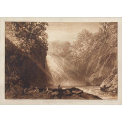 JMW Turner & Charles Turner, Drawing Of The Clyde, Liber Studiorum, eau-forte
