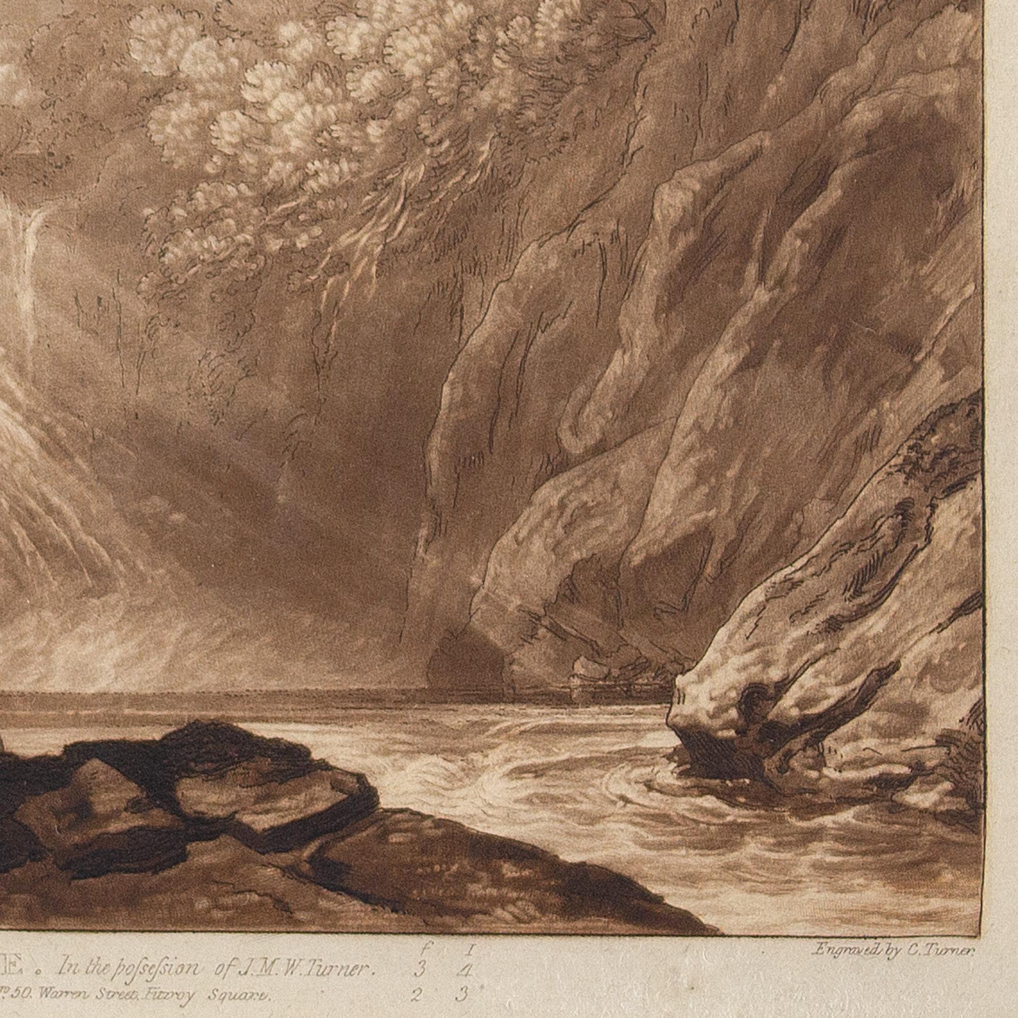 JMW Turner & Charles Turner, Drawing Of The Clyde, Liber Studiorum, Etching 1
