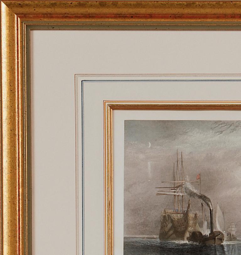 « The Fighting Temeraire : A Framed 19th C. Engraving » d'après J. M. W. Turner en vente 2