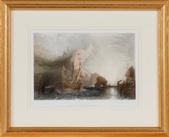 Ulysses Deriding Polyphemus: A Framed 19th C. Engraving After J. M. W. Turner