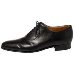 J.M.Weston Black Leather Lace Up Oxfords Size 43