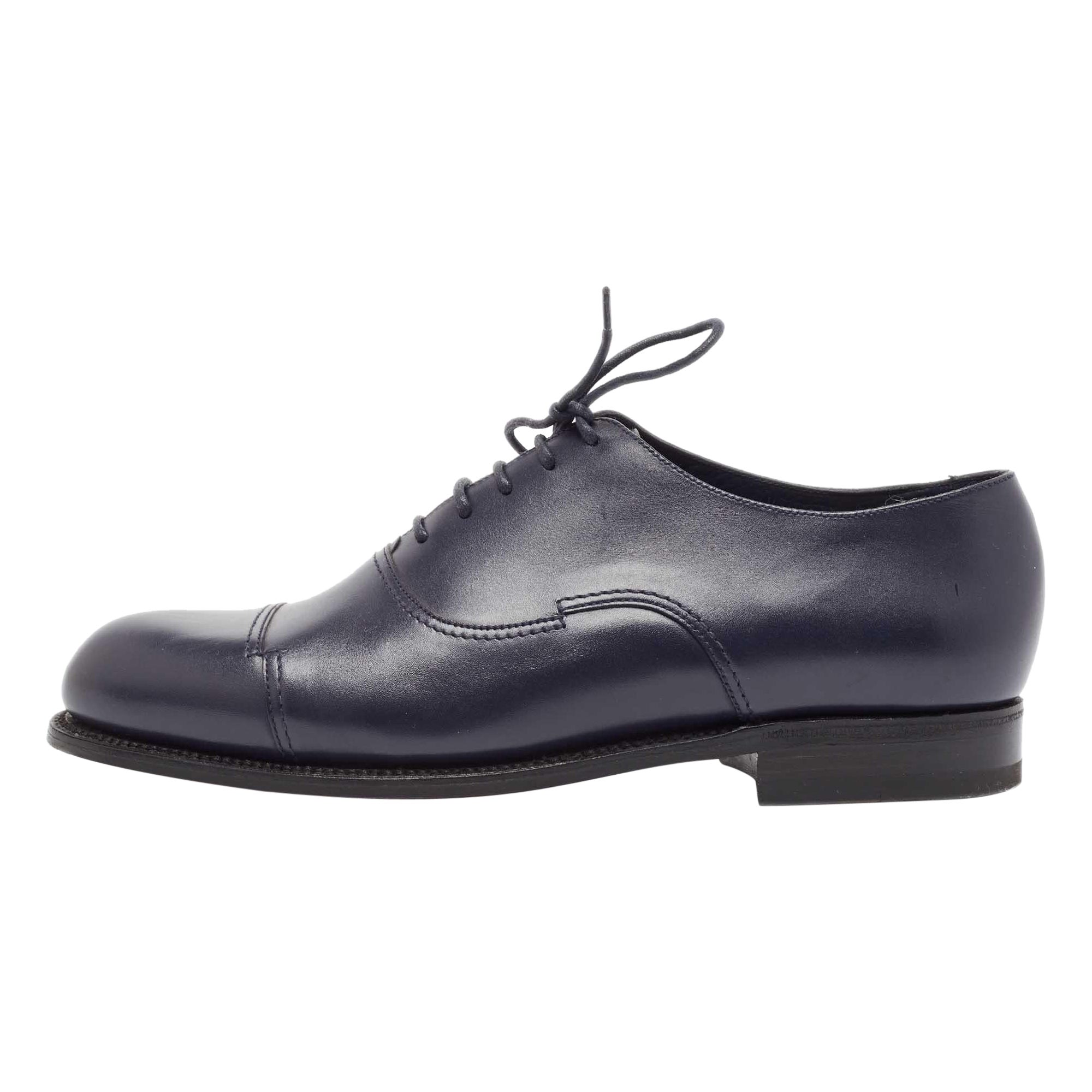J.M.Weston Oxfords bleu marine à lacets, taille 41