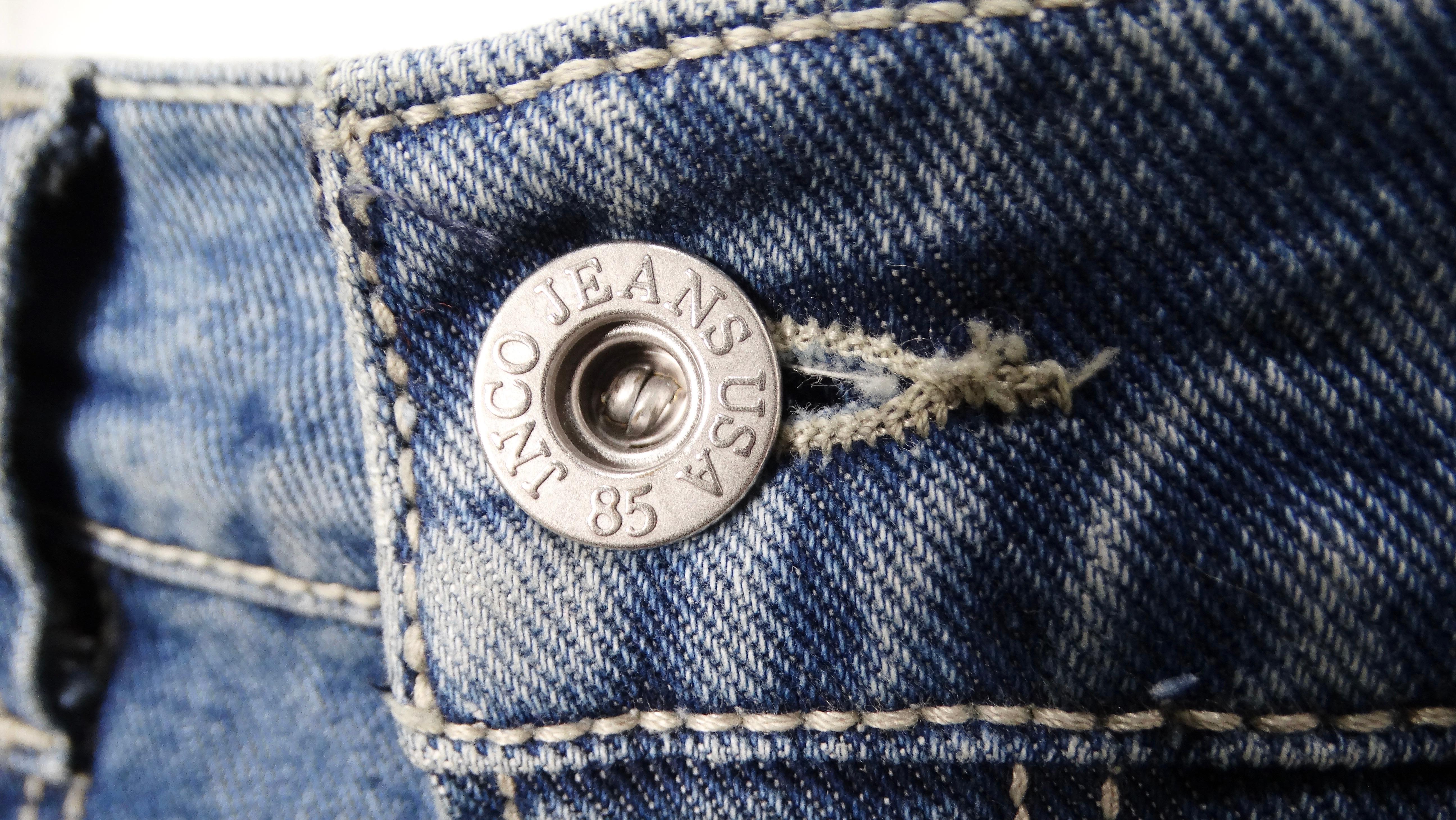 JNCO Lucky Buddha Limited Edition Dark Stone Blue Denim Baggy Jeans For Sale 3