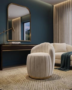 JNK Miami's Pouf, Modern Art Deco Sophistication