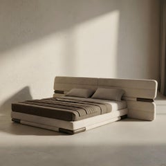 JNK Miami's Trio Extended Headboard Bouclé Bed