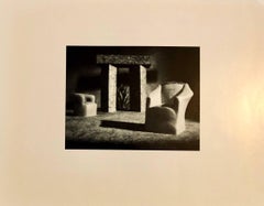 Photographie vintage à la gélatine d'argent signée Photo sténopé