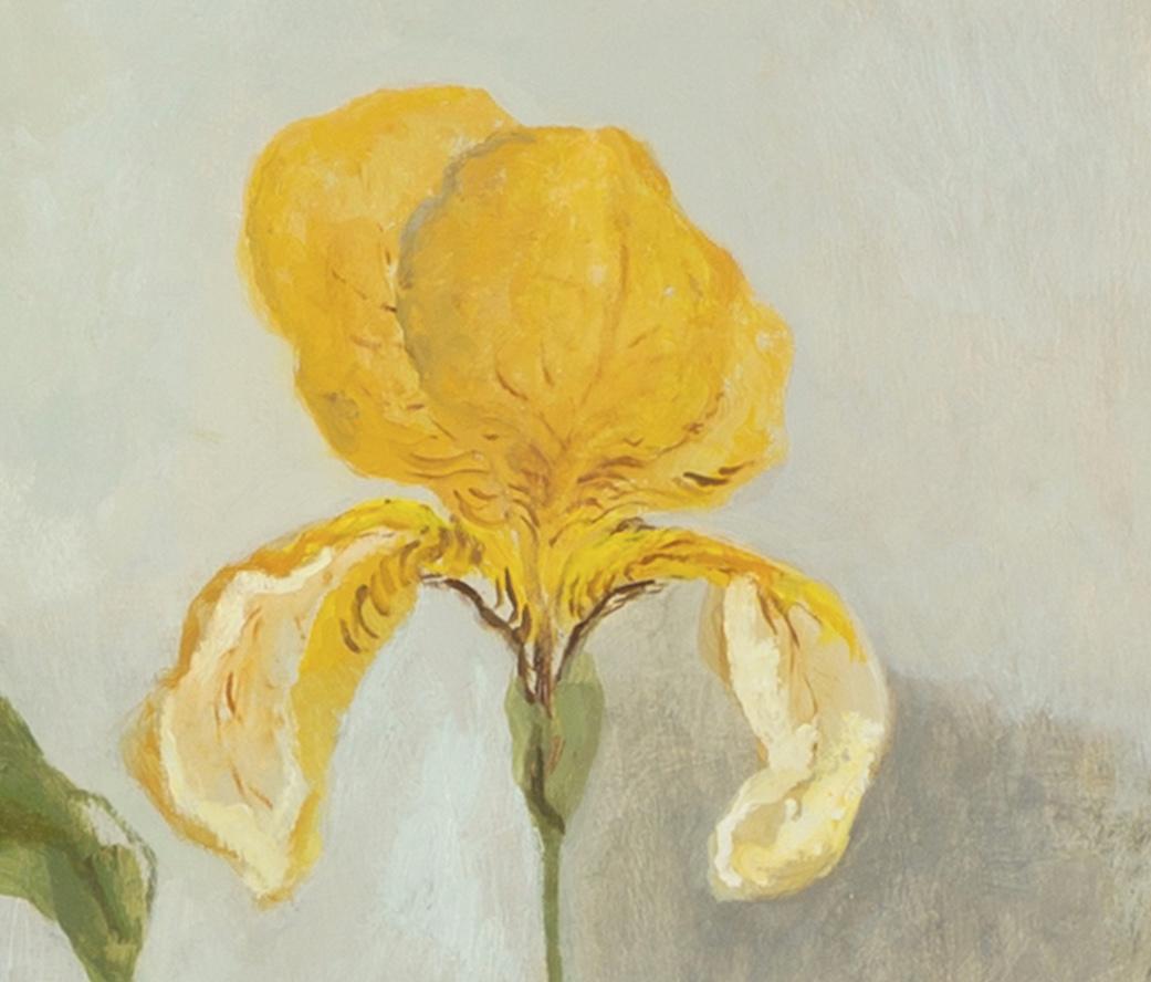 Iris Benton nella stanza grigia, 2024
olio su tavola
61 x 51 cm
24 x 20 1/8 in
firmato, intitolato e datato

Jo Aylward è una ruralista britannica i cui dipinti sono legati all'esperienza quotidiana di vivere e lavorare in campagna.

Alla fine degli
