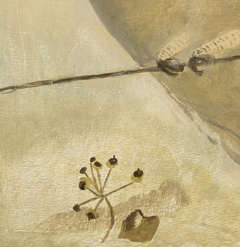 Piccione malinconico, 2024
olio su tavola
25,5 x 20,5 cm
10 x 8 1/8 in
firmato, intitolato e datato

Jo Aylward è una ruralista britannica i cui dipinti sono legati all'esperienza quotidiana di vivere e lavorare in campagna.

Alla fine degli anni