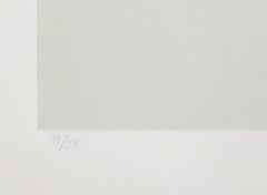 Cardinaciones I, litografía minimalista de Jo Baer