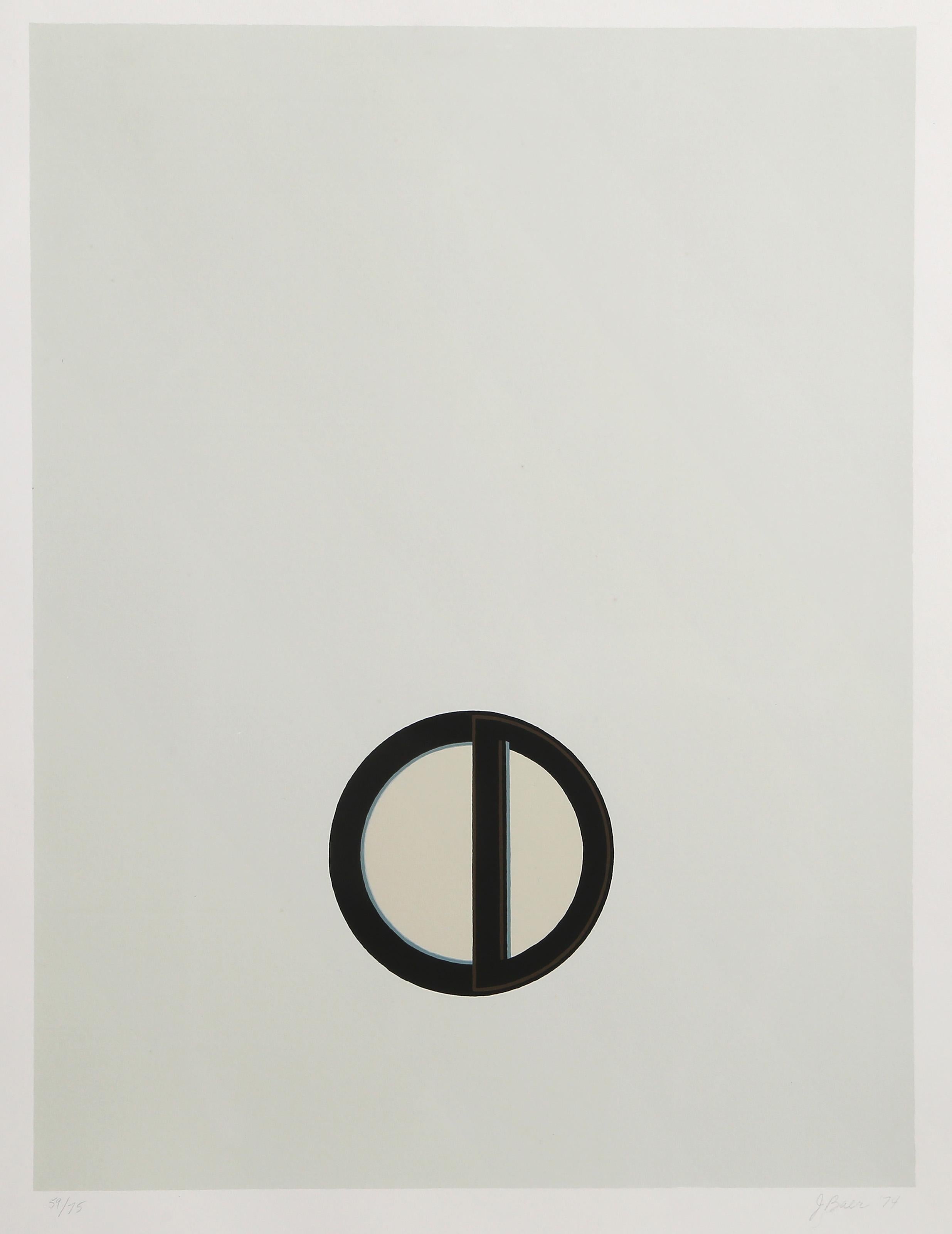 Cardinations I, Minimalist Lithograph by Jo Baer