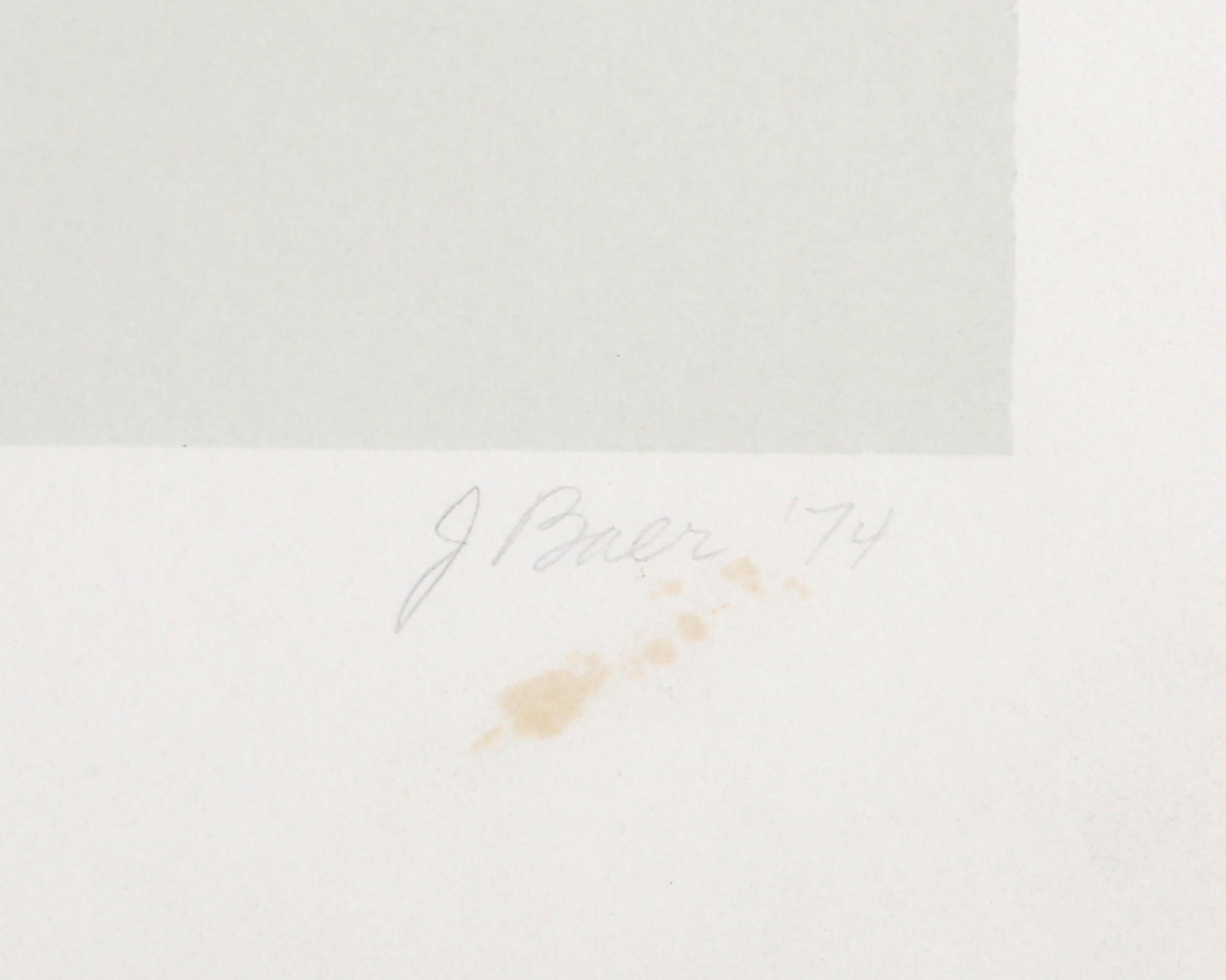 Kardinationen III, Minimalistische Lithographie von Jo Baer im Angebot 3