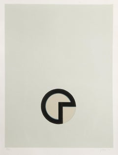 Cardinaciones V, litografía minimalista de Jo Baer