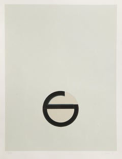 Cardinaciones VI, litografía minimalista de Jo Baer