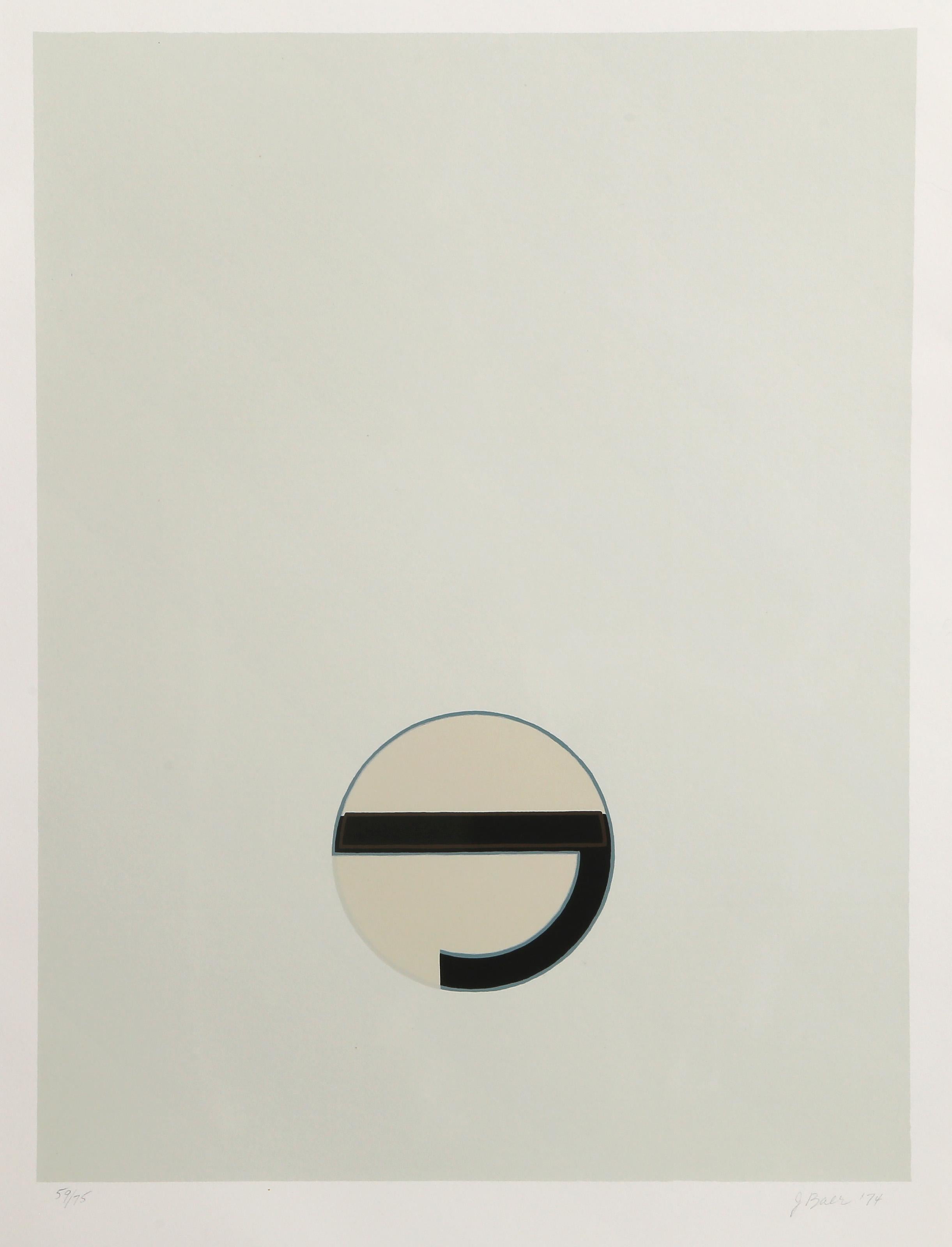 Kardinationen VII, Minimalistische Lithographie von Jo Baer