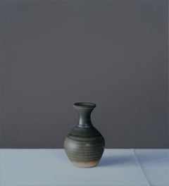 Still Life of Small Green Vase 